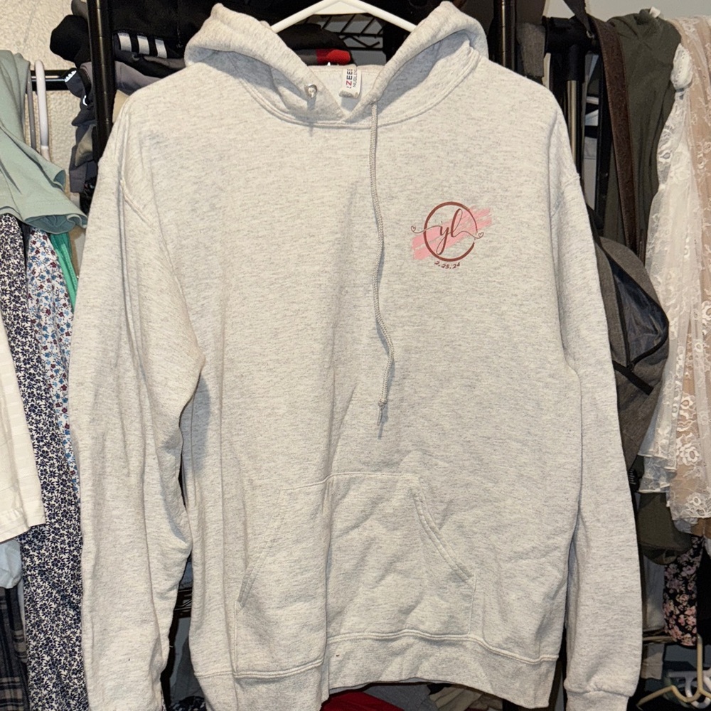 Jerzees Light Gray Hoodie